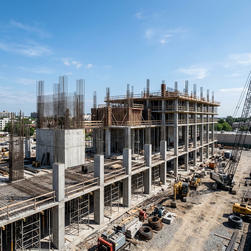 Construction Site Progress Visual
